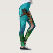 Kleine zeemeermin met schildpad leggings (Rechts)