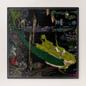 Kleine zeemeermin onder het Zee Legpuzzel (Horizontaal)