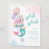 Kleine zeemeermin verjaardagsbash onder het Zee In Kaart (Voorkant)