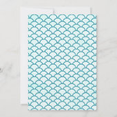 Kleine Zeemeermin Verjaardagsuitnodiging Kaart (Achterkant)