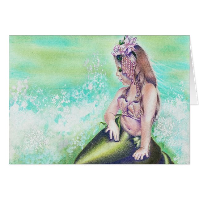 Kleine Zeemeerminikaart (Voorkant Horizontaal)