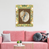 Kleine Zeemeerminnenschelpen Canvas Afdruk (Insitu (Woonkamer))