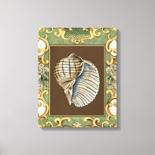 Kleine Zeemeerminnenschelpen Canvas Afdruk