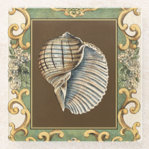 Kleine Zeemeerminnenschelpen Glazen Onderzetter