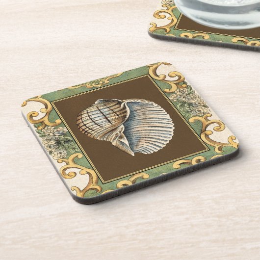 Kleine Zeemeerminnenschelpen Onderzetter (Linkerzijde)