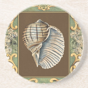 Kleine Zeemeerminnenschelpen Zandsteen Onderzetter