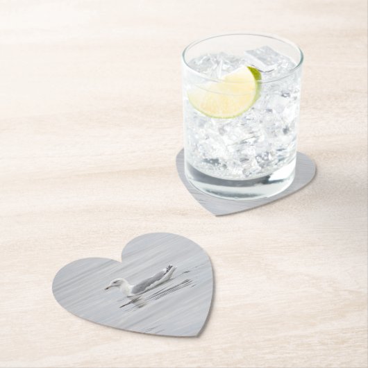 Kleine zeemeeuw kartonnen onderzetters (Insitu)