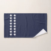 Kleine zeilboot badkamer Ocean Blue & white Bad Handdoek (Handdoek)