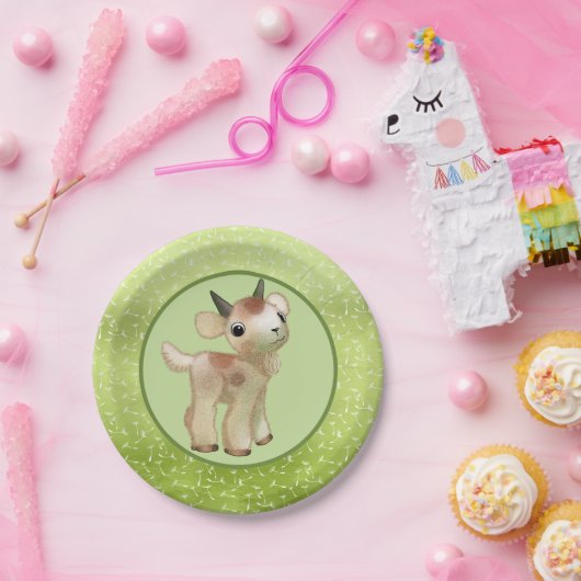 kleine ziege  pappteller papieren bordje (Feest)