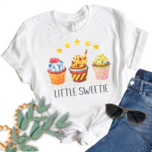 Kleine Zoete Heldere Kleuren Waterverf Cupcakes
