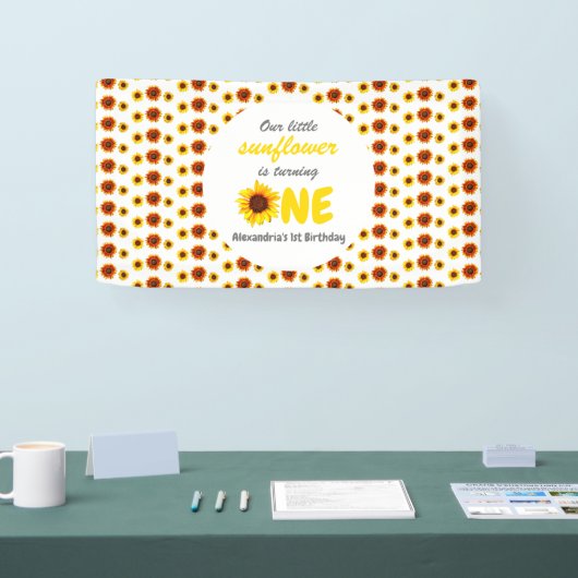 Kleine Zonnebloem 1e verjaardag Spandoek (Beurs)
