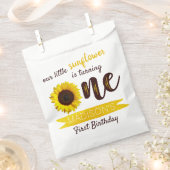 Kleine Zonnebloem 1e Verjaardagsfeest Bedankzakje (Geknipt)