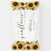 Kleine Zonnebloem Baby shower Banner (Verticaal)