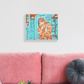 "Kleine zonneschijn in geel" Canvas Afdruk (Insitu (Woonkamer))