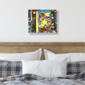 "Kleine zonneschijn in geel" Canvas Afdruk (Insitu (Slaapkamer))