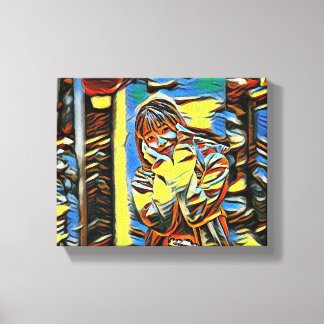 "Kleine zonneschijn in geel" Canvas Afdruk