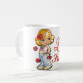 Kleine Zus en Bloemen Koffiemok (Voorkant links)