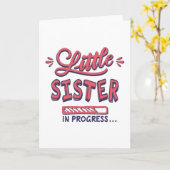 Kleine zusje lopend kaart (Gele Bloem)