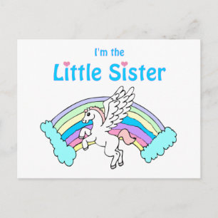 kleine zusje van unicorn briefkaart