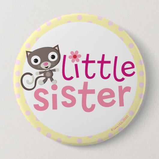 kleine zuster Badge/Button Ronde Button 4,0 Cm (Voorkant)