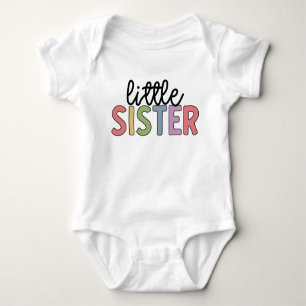 Kleine zuster Cute Matching Siblings Baby Romper