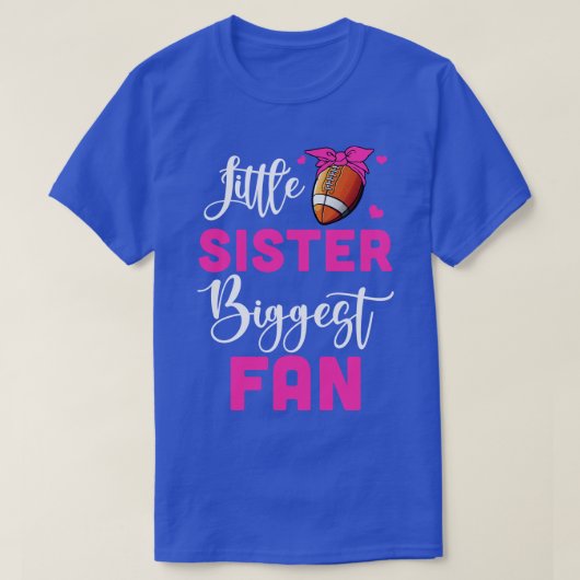 Kleine Zuster Grootste Fan Meisje T-shirt (Design voorkant)