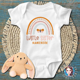 Kleine zuster Persoonlijke naam Cute Rainbow Romper