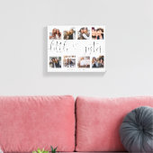 Kleine zuster Script Gift for Sister Photo Collage Canvas Afdruk (Insitu (Woonkamer))