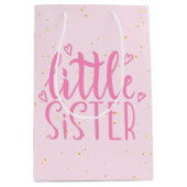 Kleine Zuster Typografie Moderne Tekst Medium Cadeauzakje (Voorkant)