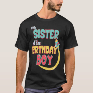 Kleine zuster van Birthday Boy Space Matchin T-shirt