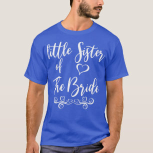 Kleine zuster van Bride & Groom Wedding Matching T-shirt