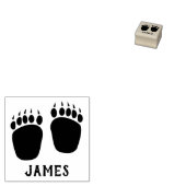 Kleine zwarte Beren Rubberstempel (Gestempeld)