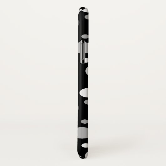 Kleine zwarte en witte pooldots Case-Mate iPhone case (Achterkant / rechts)