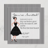 kleine zwarte jurk kaart (Voorkant / Achterkant)