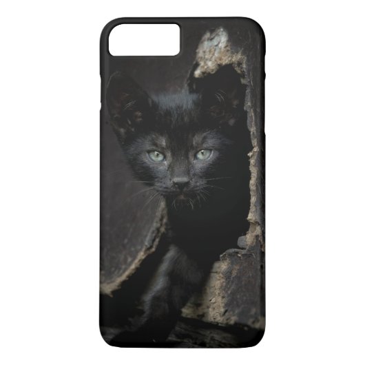 Kleine zwarte Kat Case-Mate iPhone Case (Achterkant)