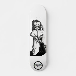 Kleine zwarte zwarte en witte kind skateboard