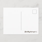 kleine zwevende kikker ansichtkaart briefkaart (Achterkant)