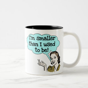 Kleiner dan ik was tweekleurige koffiemok