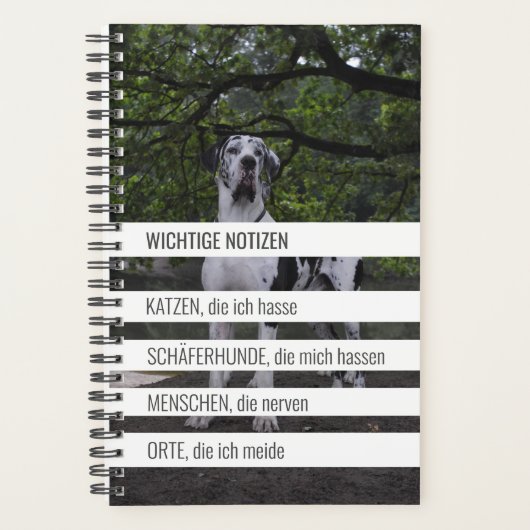 Kleiner ironischer Planer mit Doggen (Devant)