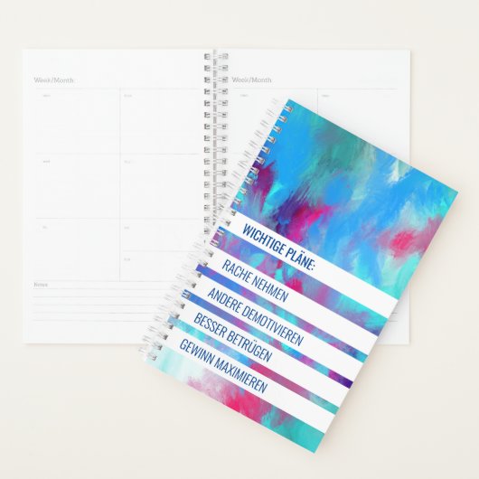 Kleiner ironischer Planer Planner (Display)