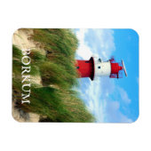 Kleiner Lighthouse, Borkum, East Frisia, Duitsland Magneet (Horizontaal)