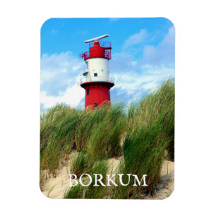 Kleiner Lighthouse, Borkum, East Frisia, Duitsland Magneet