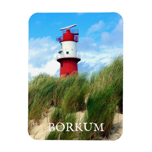 Kleiner Lighthouse, Borkum, East Frisia, Duitsland Magneet (Verticaal)