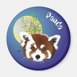 Kleiner Panda (Ailurus fulgens) Magnet Magneet