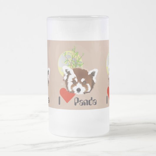 Kleiner Panda (Ailurus fulgens) Tasse Matglas Bierpul (Center)