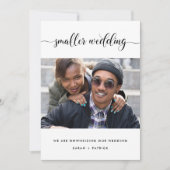 Kleinere bruiloftsfoto aankondiging (Voorkant)