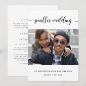 Kleinere trouwfoto aankondiging (Voorkant / Achterkant)