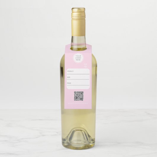 Kleinhandels Logo Fles Hanger Labels (Op fles)