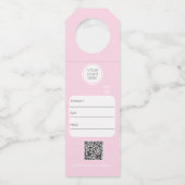 Kleinhandels Logo Fles Hanger Labels (Voorkant)