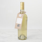 Kleinhandelslogo Fles Ophanglabels Flessenhanger (Schuin)